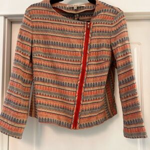 RACHEL Rachel Roy Multicolor Striped Blazer